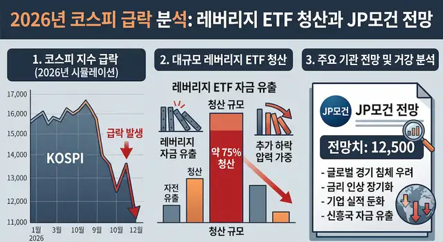 2026년 코스피 급락을 유발한 레버리지 ETF 75% 청산