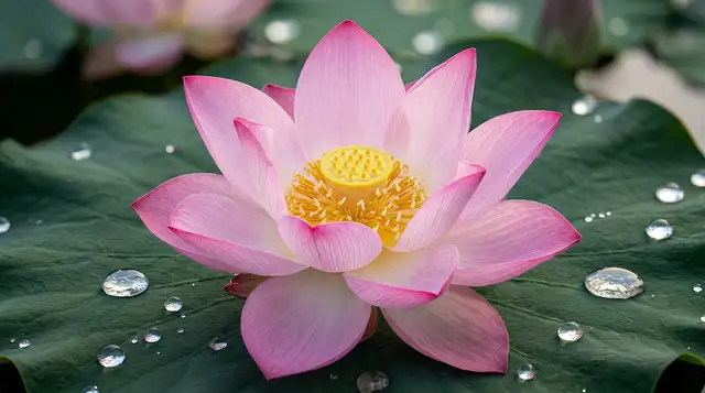 동궁과 월지 연꽃 단지의 근접 촬영 (생명력의 디테일)