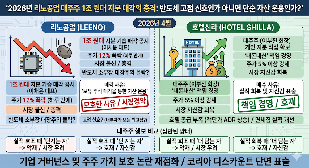 반도체 고점 신호인가 아니면 단순 자산 운용인가?