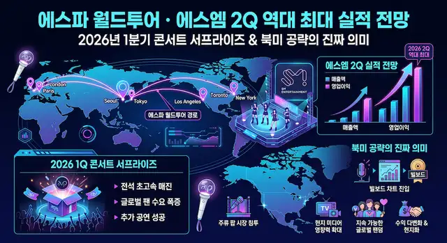 2026년 1분기 콘서트 서프라이즈와 북미 공략의 진짜 의미
