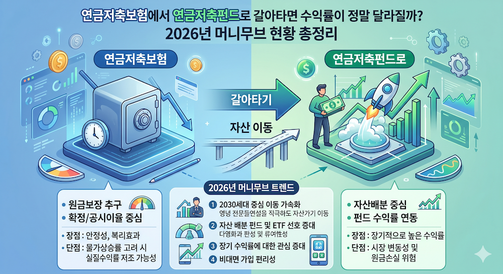 연금저축보험에서 연금저축펀드로 갈아타면 수익률이 정말 달라질까