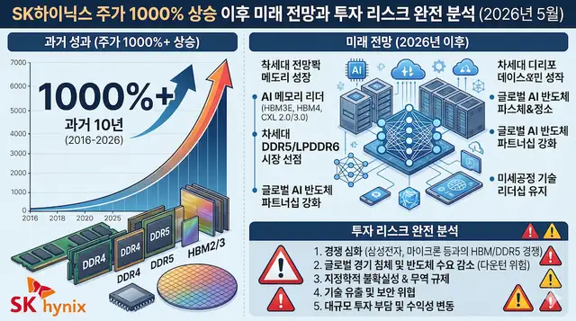 SK하이닉스 주가 1000% 상승 이후 미래 전망과 투자 리스크 완전 분석