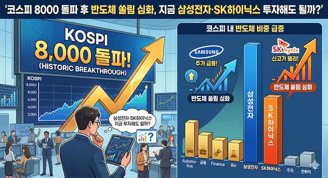 코스피 8000 돌파 후 반도체 쏠림 심화.png