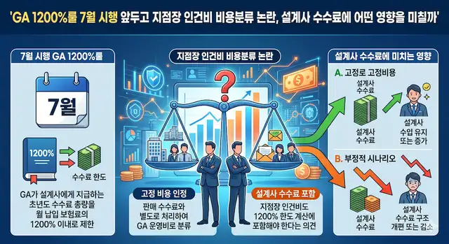GA 1200%룰 7월 시행 앞두고 지점장 인건비 비용분류 논란