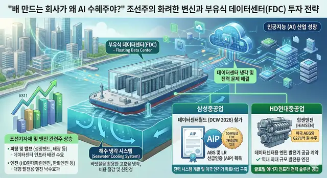 조선주의 화려한 변신과 부유식 데이터센터(FDC) 투자 전략