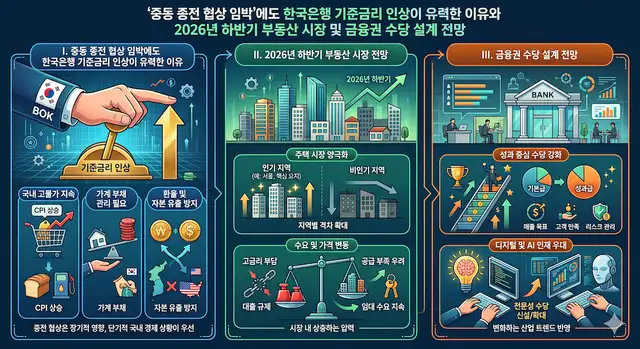 중동 종전 협상 임박에도 한국은행 기준금리 인상이 유력한 이유